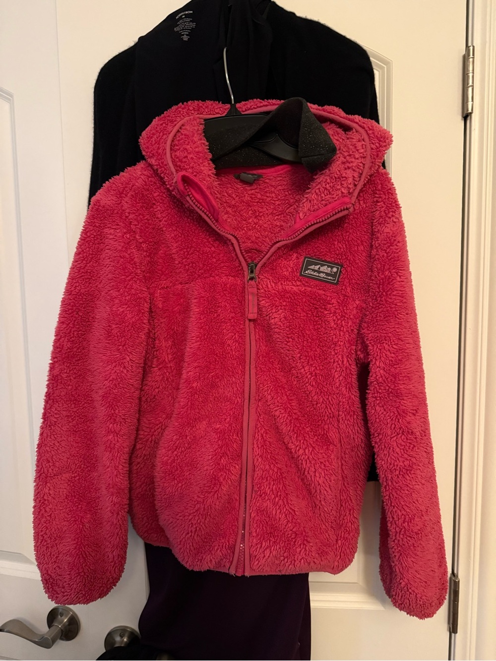 Eddie Bauer Kids Plush Fleece Hooded Jacket - Bright Pink